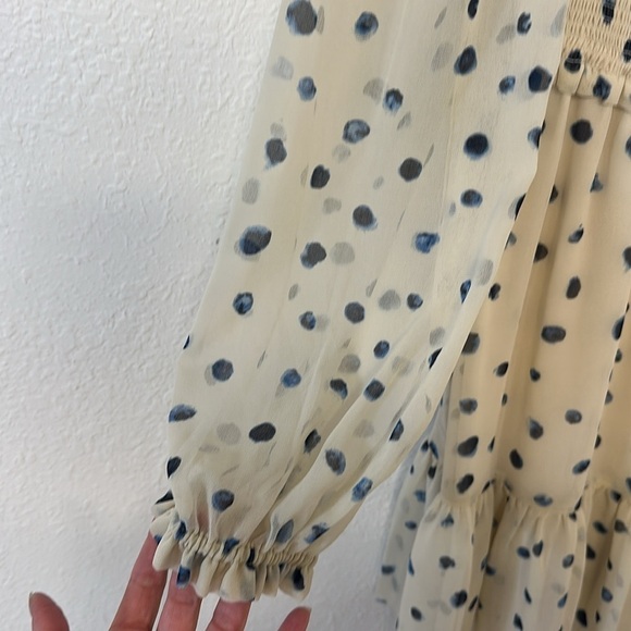 Aritzia Wilfred Tempest Dress Birch Classic Navy size medium NWT - Picture 6 of 12